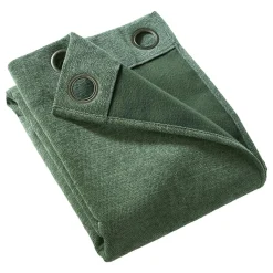 Rideau Thermique|Rideau|EMINZA Rideau occultant isolant Total Blackout (140 x 240 cm) Magnus Vert romarin