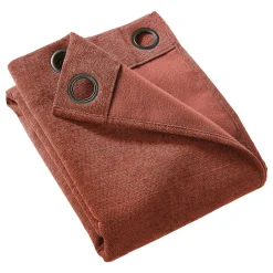 Rideau Thermique|Rideau|EMINZA Rideau occultant isolant Total Blackout (140 x 180 cm) Magnus Terracotta