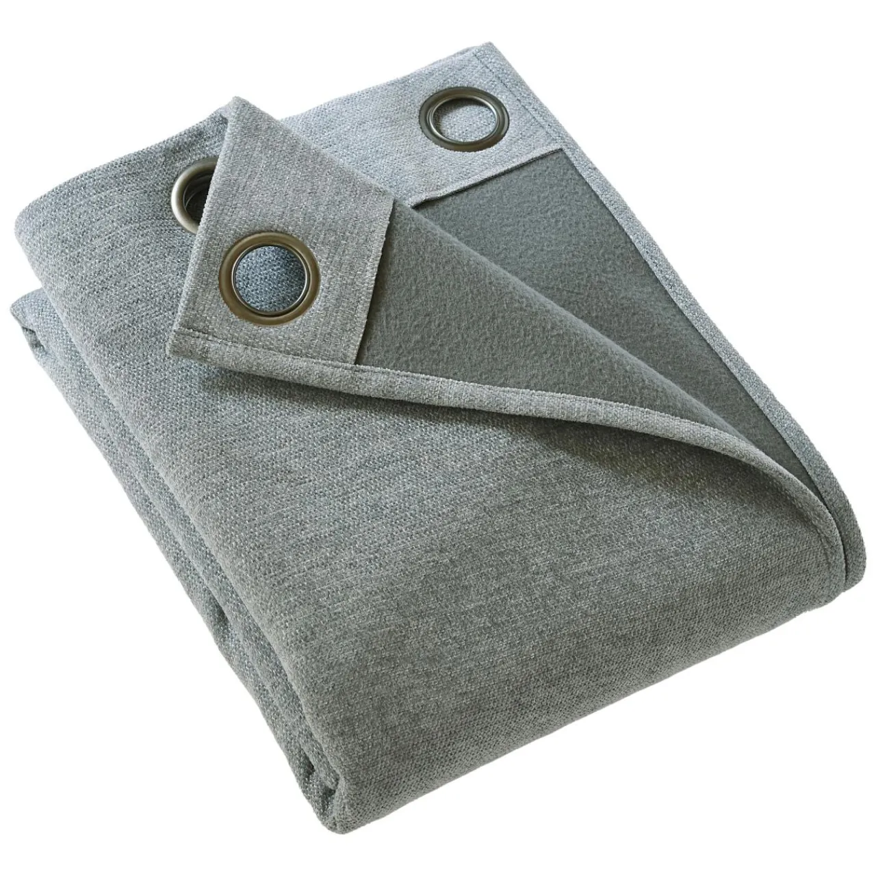 Rideau Thermique|Rideau|EMINZA Rideau occultant isolant Total Blackout (140 x 180 cm) Magnus titane Gris