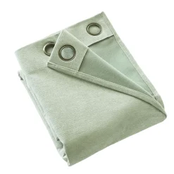 Rideau Thermique|Rideau|EMINZA Rideau occultant isolant Total Blackout (140 x 240 cm) Magnus Vert Eucalyptus