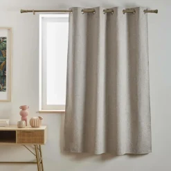 Rideau|EMINZA Rideau occultant Total Blackout (140 x 180 cm) Ombra Taupe