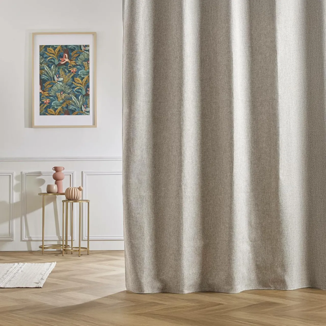 Rideau|EMINZA Rideau occultant Total Blackout (180 x 260 cm) Ombra Taupe