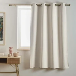 Rideau|EMINZA Rideau occultant Total Blackout (140 x 180 cm) Ombra sable Beige