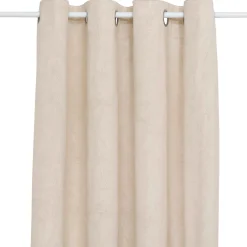 Rideau|Atmosphera, cru017dateur d'intu017drieur Rideau occultant velours (135 x 260 cm) Fuji Ecru