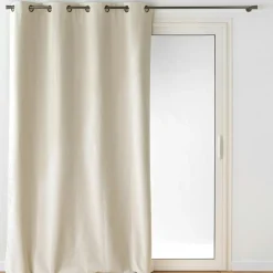 Rideau|douceur d'intu017drieur Rideau occultant velours (140 x 260 cm) Olympe Ecru