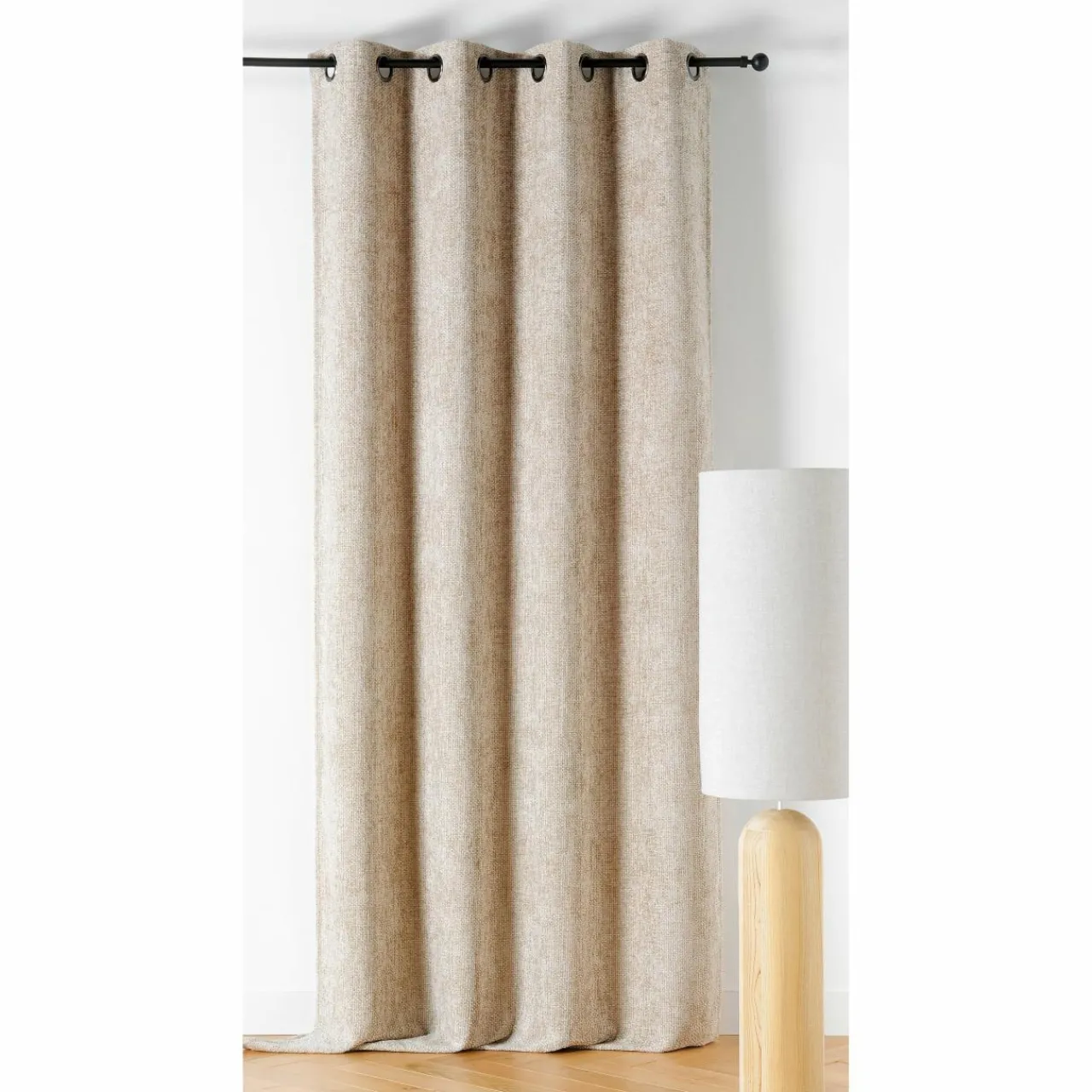 Rideau|LINDER Rideau oeillets (135 x 250 cm) Aspen Beige