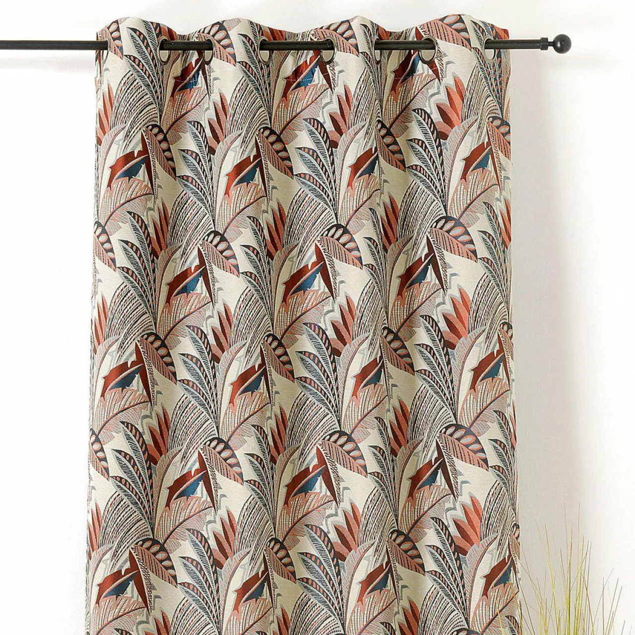 Rideau|LINDER Rideau oeillets (140 x 250 cm) Eden Terracotta