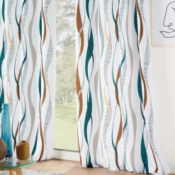 Rideau|DOUCEUR D'INTERIEUR Rideau oeillets (140 x 260 cm) Lisana Multicolore