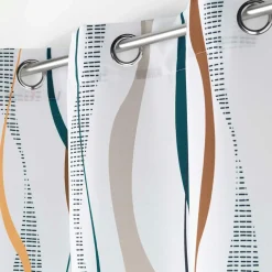 Rideau|DOUCEUR D'INTERIEUR Rideau oeillets (140 x 260 cm) Lisana Multicolore