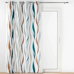 Rideau|DOUCEUR D'INTERIEUR Rideau oeillets (140 x 280 cm) Lisana Multicolore