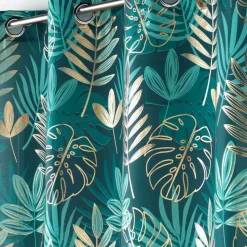 Rideau|DOUCEUR D'INTERIEUR Rideau oeillets (140 x 260 cm) Ornella Vert émeraude
