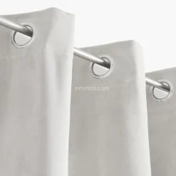 Rideau|ATMOSPHERA Rideau oeillets (140 X 260 cm) Velours Ivoire