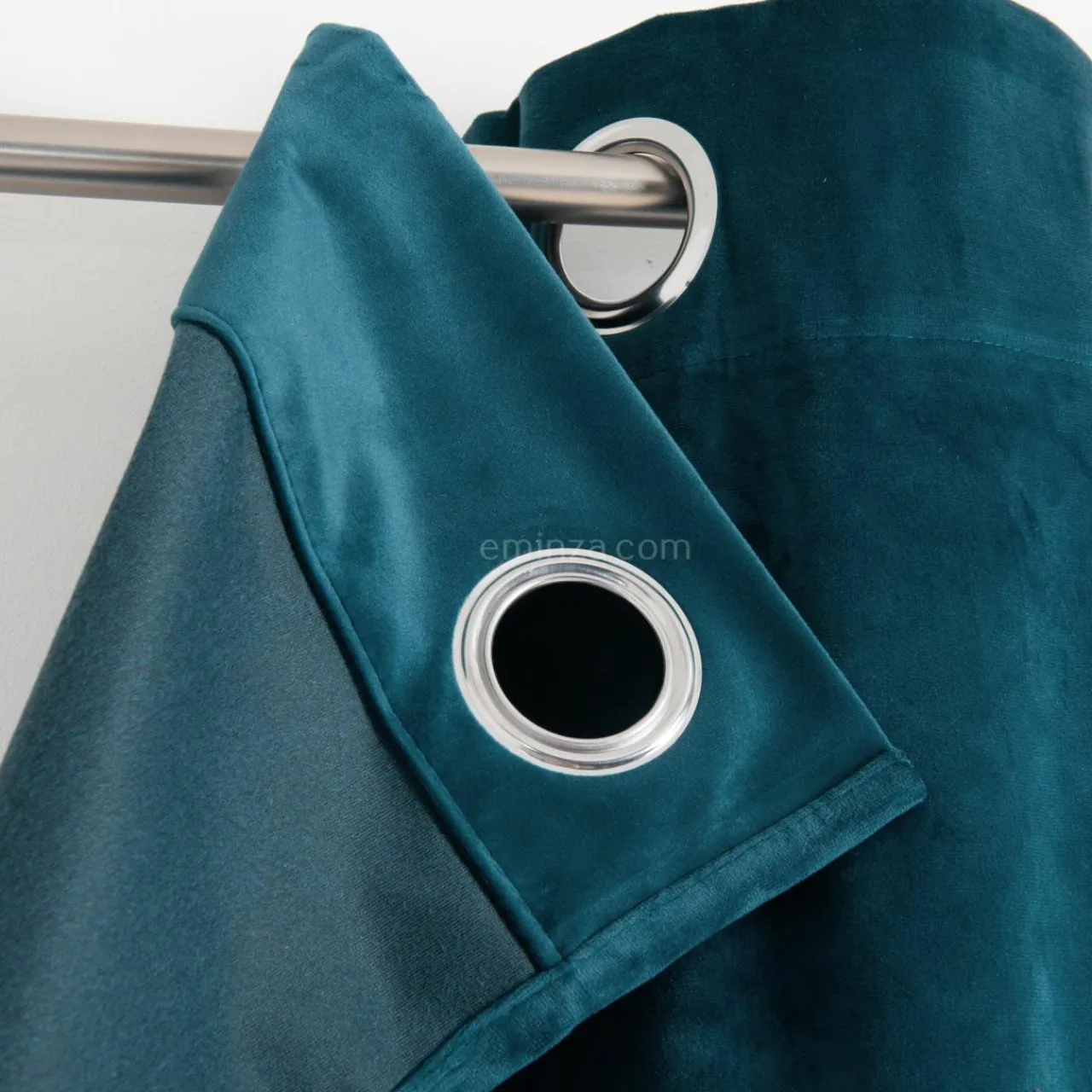 Rideau|ATMOSPHERA Rideau oeillets (140 X 260 cm) Velours Bleu pétrole