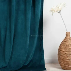 Rideau|ATMOSPHERA Rideau oeillets (140 X 260 cm) Velours Bleu pétrole