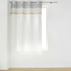 Rideau|douceur d'intu017drieur Rideau polycoton (140 x 180 cm) Iliade Blanc