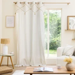 Rideau|douceur d'intu017drieur Rideau polycoton (140 x 240 cm) Lacia Beige