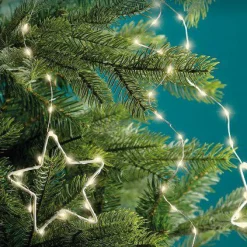 Guirlande Lumineuse|KAEMINGK Rideau pour sapin Micro Led H1,80 m 459 LED Etoile Blanc chaud