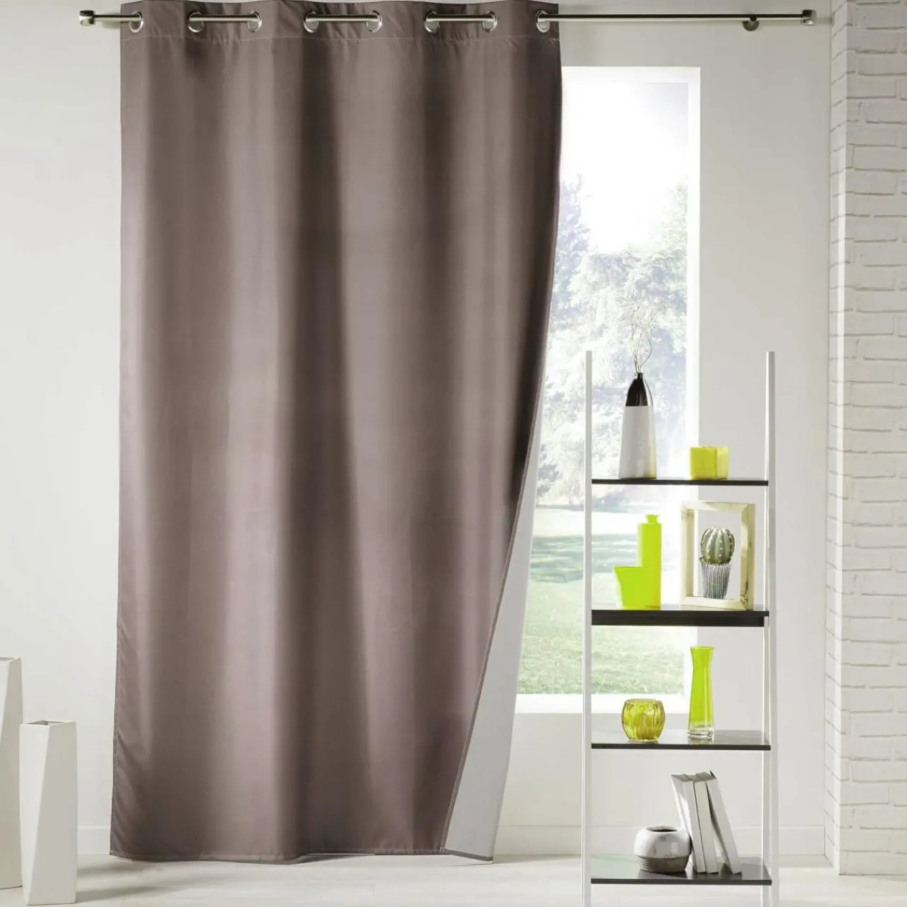 Rideau Thermique|Rideau|DOUCEUR D'INTERIEUR Rideau thermique (140 x 260 cm) Icemount Taupe