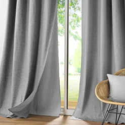 Rideau Thermique|Rideau|DOUCEUR D'INTERIEUR Rideau thermique doublure amovible (140 x 260 cm) Coverline Gris Anthracite