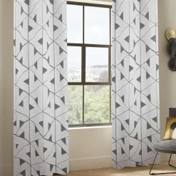 Rideau|Atmosphera, cru017dateur d'intu017drieur Rideau tissé (140 x 260 cm) Maloé Gris