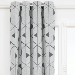 Rideau|Atmosphera, cru017dateur d'intu017drieur Rideau tissé (140 x 260 cm) Maloé Gris
