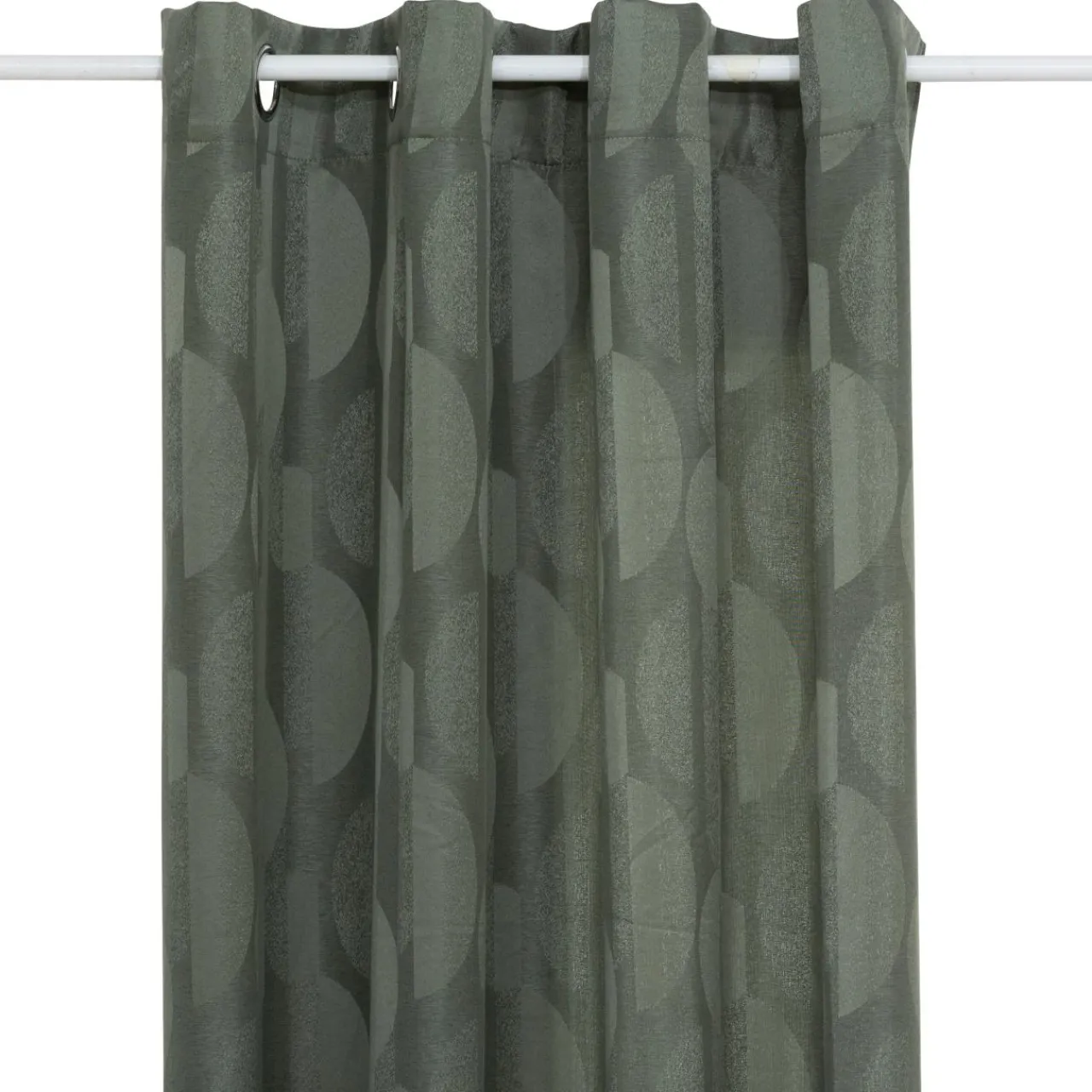 Rideau|Atmosphera, cru017dateur d'intu017drieur Rideau tissé (140 x 260 cm) Wimbi Vert kaki