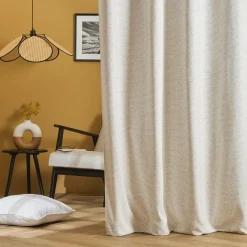 Rideau|EMINZA Rideau tissage jacquard (140 x 240 cm) Oscar Ivoire