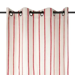 Coussin Déco D'Extérieur|Coussin Déco D'Extérieur|EMINZA Rideau toile de coton (135 x 260 cm) Ocealys Rouge