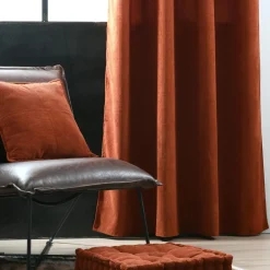 Rideau|STOF Rideau velours (140 x 260 cm) Dandy Terracotta