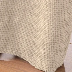 Rideau|douceur d'intu017drieur Rideau velours chenille (140 x 260 cm) Leo Ecru