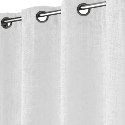 Rideau|douceur d'intu017drieur Rideau velours chenille (140 x 260 cm) Leo Blanc
