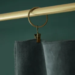 Rideau|EMINZA Rideau velours de coton ajustable (140 x max 270 cm) Victor Gris ardoise