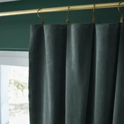 Rideau|EMINZA Rideau velours de coton ajustable (140 x max 270 cm) Victor Gris ardoise