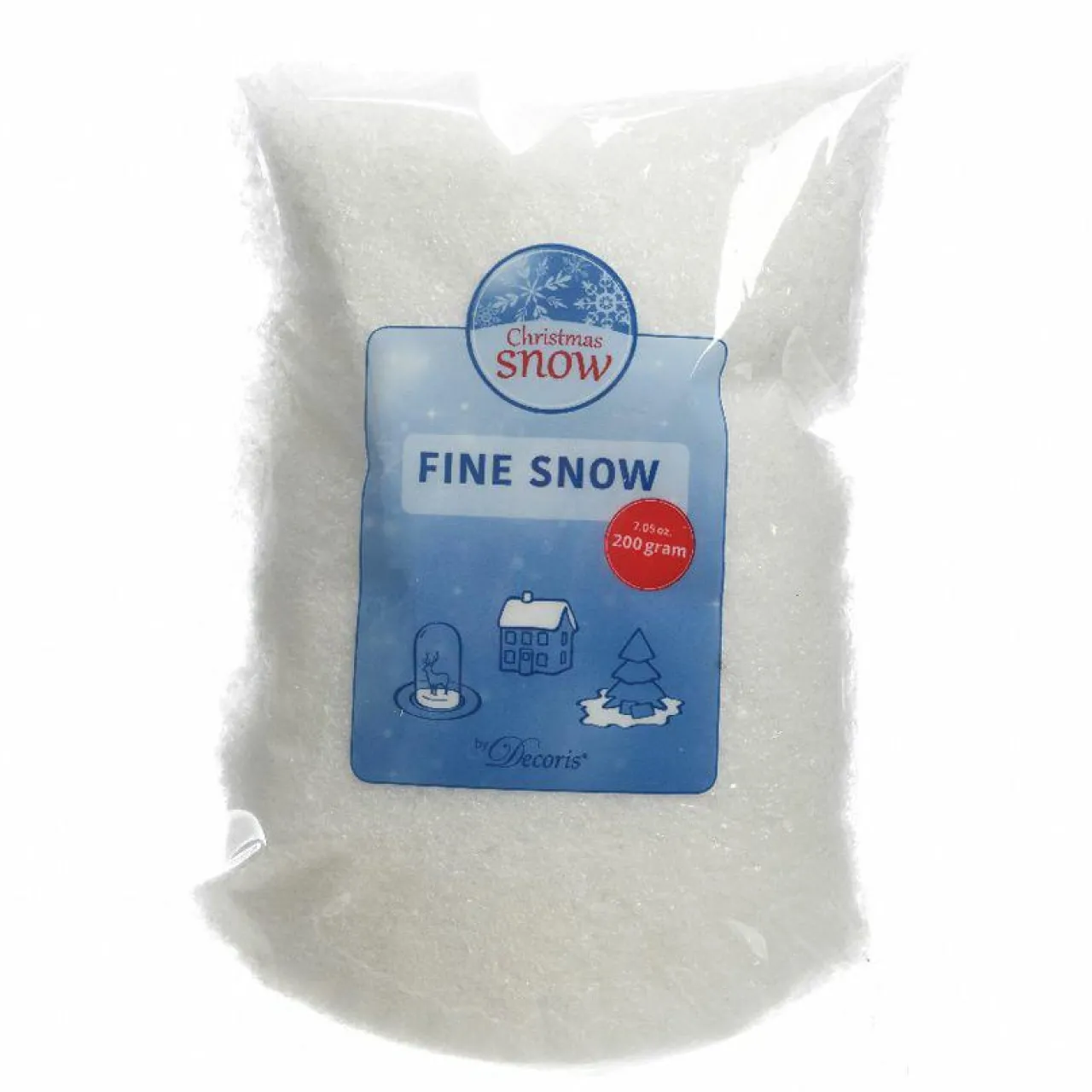 Cache Pied Sapin|KAEMINGK Sachet de neige artificielle (200 gr) Flocons de neige Blanc