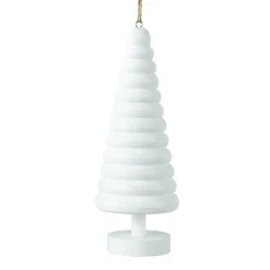 Décoration De Sapin|KAEMINGK Sapin à suspendre en bois (H15 cm) Harmonie Blanc