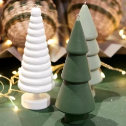 Décoration De Sapin|KAEMINGK Sapin à suspendre en bois (H15 cm) Harmonie Blanc