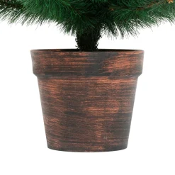 Sapin Artificiel De Noël|JJA Sapin artificiel de Noël en pot (H100 cm) Windy Peak Vert sapin Sapin vert