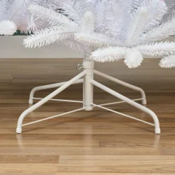 Sapin Artificiel De Noël|EMINZA Sapin artificiel de Noël (H180 cm) Odense Blanc irisé et pailleté Sapin blanc