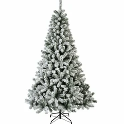 Sapin Artificiel De Noël|EMINZA Sapin artificiel de Noël (H150 cm) King Vert enneigé Sapin enneigé