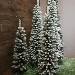 Sapin Grande Taille|Sapin Artificiel De Noël|EMINZA Sapin artificiel de Noël (H120 cm) Narrow Vert enneigé Sapin enneigé