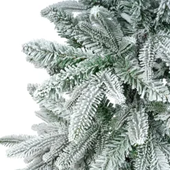 Sapin Grande Taille|Sapin Artificiel De Noël|EMINZA Sapin artificiel de Noël (H210 cm) Glockner Vert enneigé Sapin enneigé