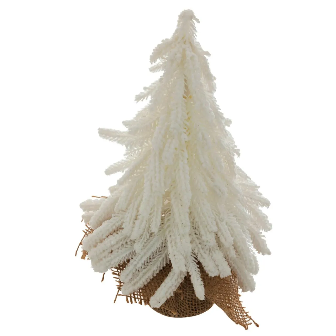 Déco Et Objet De Noël|JJA Sapin décoratif en jute (H27 cm) Givré Blanc