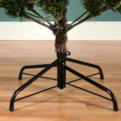 Sapin Artificiel De Noël|EMINZA Sapin de Noël artificiel lumineux 320 LED (H180 cm) Allix Vert enneigé Sapin enneigé lumineux