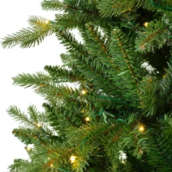 Sapin Grande Taille|Sapin Artificiel De Noël|EMINZA Sapin de Noël artificiel lumineux 5400 LED (H240 cm) Caucasia Nordmann Vert sapin Sapin vert lumineux