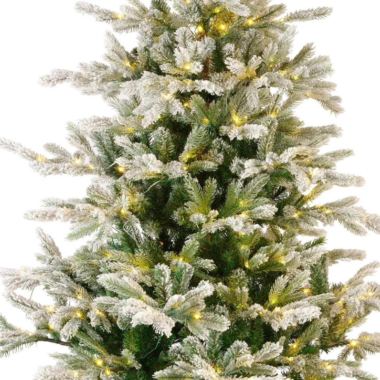 Sapin Artificiel De Noël|EMINZA Sapin de Noël artificiel lumineux 400 LED (H180 cm) Glorious Vert enneigé Sapin enneigé lumineux