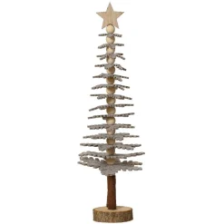 Déco Et Objet De Noël|KAEMINGK Sapin de Noël en feutrine à poser (H37 cm) Esprit chalet Gris