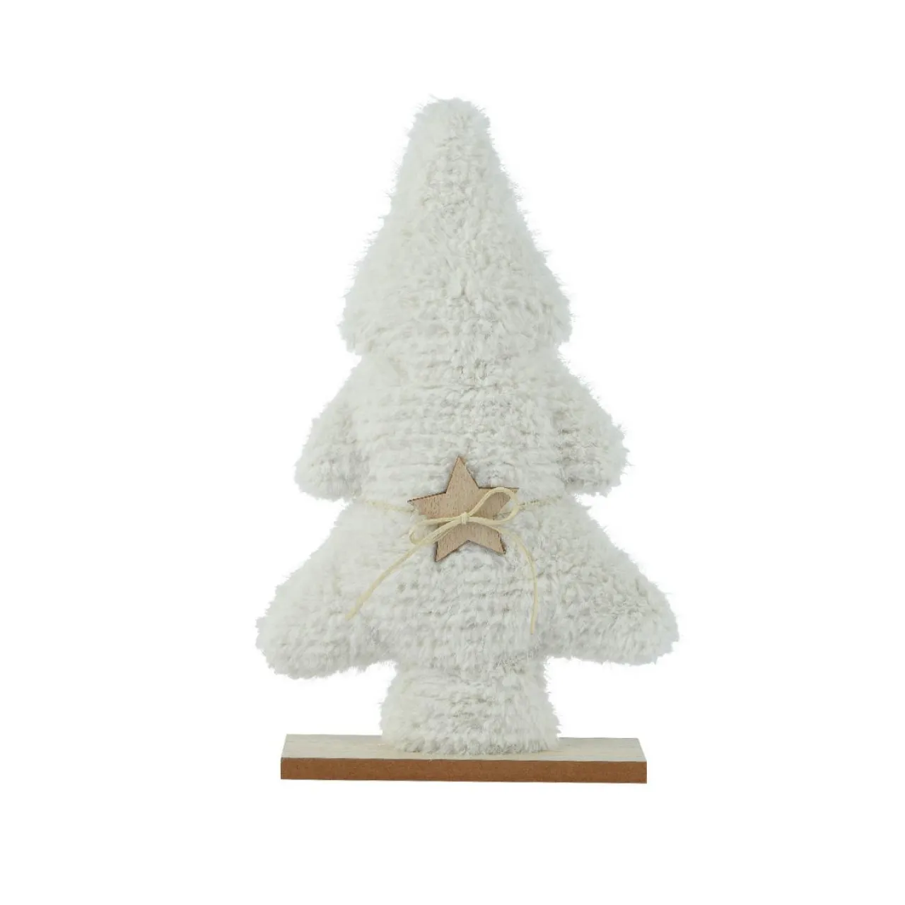 Déco Et Objet De Noël|KAEMINGK Sapin de Noël fausse fourrure à poser (H38 cm) Neige he Blanc