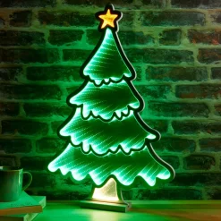 Déco Et Objet De Noël|Déco Et Objet Lumineux|KAEMINGK Sapin de Noël lumineux 231 LED (H60 cm) Infinity Vert Multicolore