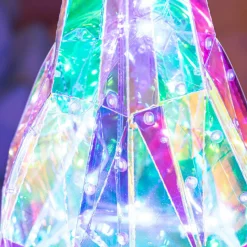 Personnage, Objet Grand Format|Déco Et Objet De Noël|KAEMINGK Sapin lumineux 120 Micro LED (H110 cm) Ice Blanc froid Transparent irisé