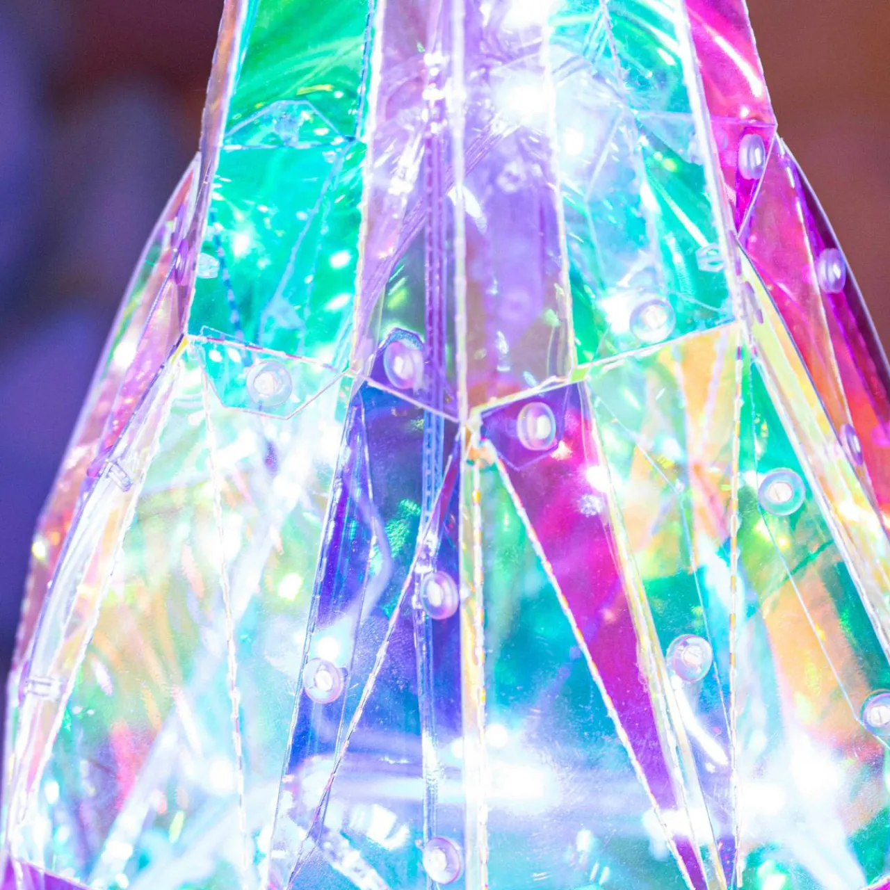 Personnage, Objet Grand Format|Déco Et Objet De Noël|KAEMINGK Sapin lumineux 120 Micro LED (H110 cm) Ice Blanc froid Transparent irisé